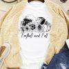 White Football And Fall Pencil Sketch Graphic T Shirt