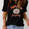 Black PUMPKIN Everything Graphic Short Sleeve Tee