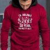 Red Men's Letter Print Color Block Kangaroo Pocket Long Sleeve Hoodie