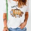 White Happy Fall Y'all Short Sleeve Tee