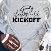 Gray KICKOFF Rugby Letter Print Long Sleeve Top