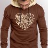 Valentine Letter Heart Shaped Print Men's Long Sleeve Hoodie