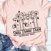 Pink Snell Family Farm Flower Graphic T Shirt