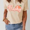 Khaki Just Peachy Fruit Graphic Tee