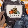 Black It's Fall Y'all Leopard Pumpkin Graphic Print Long Sleeve Top