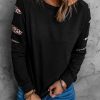 Leopard Insert Black Sweatshirt