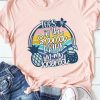 Pink Beach Holiday Inspired Graphic Print T Shirt