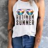 White Hot Mom Summer Lightning Sunglass Print Graphic Tank Top