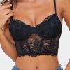 Women's Sexy Lace Bralette With Soft Fishbone Support And Adjustable Shoulder Straps