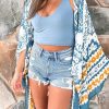 Women's Paisley Mix Pattern Print Long Kimono | Bohemian Style | Vacation Occasion | Four Seasons