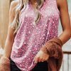 Women's Leopard V Neck Tank Top - Chic Summer Outfit - Tianshan