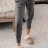 Women's Jogger Pants - Soft & Lightweight Fabric For Ultimate Comfort & Flexibility - Button Detail - Drawstring & Pockets