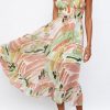 Long Dress With Graffiti Print - Lightweight & Breathable Fabric For Music Festival & Beach Vacation