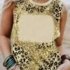 Leopard Print Blank Graphic Tank Top