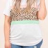 Plus Size Tee - Eye Popping Colorblock & Wild Animal Print - Soft And Comfy Fabric