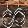 Women's Double Spirals Rhombus Alloy Earrings | Four Seasons | Casual & Basic | 0.0050 Kg