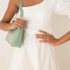 White Ruffled One Shoulder Romper For Women