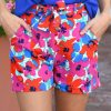 "Charming Floral Print Casual Shorts For Women"