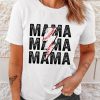 MAMA & Lightening Graphic Round Neck Tee - Summer Season