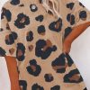 Fashionable Plus Size Leopard Pattern T-Shirt For Women | Casual Style