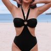 Seductive Halter Neck One Piece Swimwear