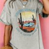 Gray Desert Dreamer Mineral Wash Graphic Tee