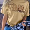 Khaki YALL And Boots Graphic T-shirt - Perfect For Casual Wear And Daily Occasions