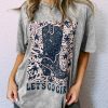 Gray Let's Go Girls Cowboy Boots Graphic Tee