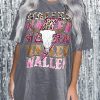 Gray WALLEN Cowskull Graphic Oversized Tee