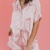 Pink Leopard Satin Shirt And Shorts Pajama Set - Skin-Friendly And Stylish Lounge Wear For Women