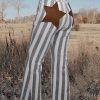 Stripe Star Embellished Western Flare Jeans