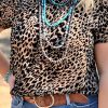 Leopard Plus Size Short Sleeve T-shirt