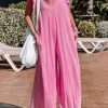 Rose Ruffled Wide Leg Jumpsuit