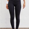 Black Seamless Active Leggings With Arched Waist Design