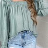 Lightweight And Stylish: Solid Color Blouse For Daily Fashion