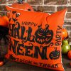 Happy Halloween Graphic Square Pillowcase