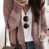 Peach Blossom Plaid Contrast Trim Open Front Cardigan