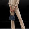 Khaki Wide Ribbed Textured Turn-down Pullover Pants Outfit