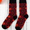 Biking Red Halloween Fashion Graphic Socks