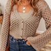 Sophisticated V Neck Button Up Cardigan - Perfect For Daily Wear