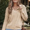 Cozy And Fashionable Long Sleeve Sweater For Daily Wear - Regular Fit