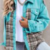 Stay Warm And Fashionable With This Soft And Thick Sky Blue Denim Jacket