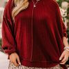 Flattering Fit For Plus Size Women: Stylish Long Sleeve Round Neck Top