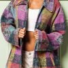 Multicolour Plaid Pocketed Shacket