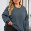 Comfortable Long Sleeve Round Neck Sweatshirt For Women