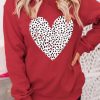 Casual Shift Cut Sweatshirt - Ideal For Valentine's Day