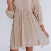 Casual High Waist A-Line Mini Dress For Daily Wear