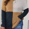 Chic Round Neck Plus Size Sweater With Side Slits - Comfortable And Stylish