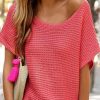 Comfortable Loose Fit Knit Sweater - Ideal For Daily Wear In Summer