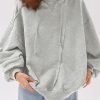 Versatile Round Neck Hoodie For Daily Casual Style In Winter